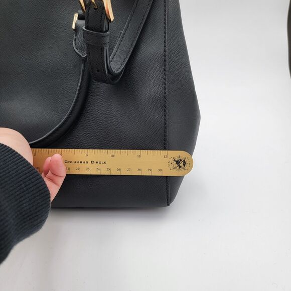 Michael Kors Sutton Selma Saffiano Leather Black Hand Bag 30S4GTVS6L - Picture 14 of 15